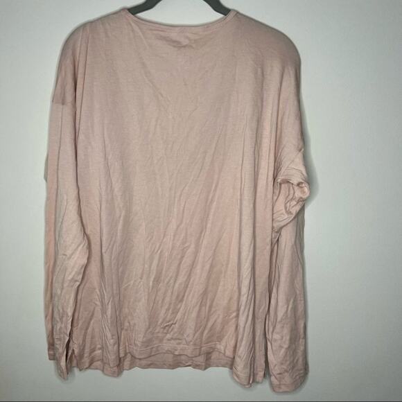 Girlfriend Collective Long Sleeve Scoop Neck Tee Loungewear Size Large - Picture 7 of 8